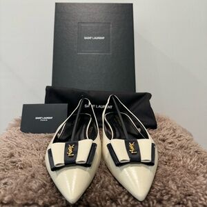 YSL Anais Slingback Flats